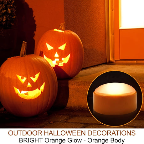 Halloween LED Tea Lights  Battery Operated Pumpkin Candles - Product detail 5