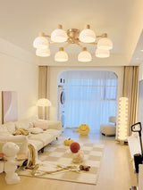 Modern Ceiling Light  Natural Wood  Glass Chandelier - Product detail 13