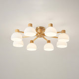 Modern Ceiling Light  Natural Wood  Glass Chandelier - Product detail 16