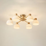 Modern Ceiling Light  Natural Wood  Glass Chandelier - Product detail 19