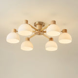Modern Ceiling Light  Natural Wood  Glass Chandelier - Product detail 23