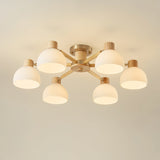 Modern Ceiling Light  Natural Wood  Glass Chandelier - Product detail 26