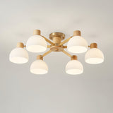 Modern Ceiling Light  Natural Wood  Glass Chandelier - Product detail 27