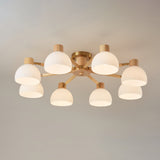 Modern Ceiling Light  Natural Wood  Glass Chandelier - Product detail 42