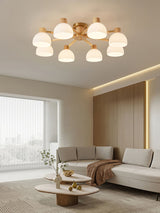 Modern Ceiling Light  Natural Wood  Glass Chandelier - Product detail 33