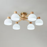 Modern Ceiling Light  Natural Wood  Glass Chandelier - Product detail 34