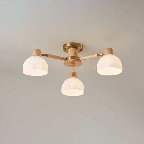 Modern Ceiling Light  Natural Wood  Glass Chandelier - Product detail 38