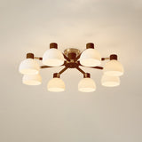 Modern Ceiling Light  Natural Wood  Glass Chandelier - Product detail 43