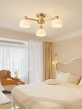Modern Ceiling Light  Natural Wood  Glass Chandelier - Product detail 11
