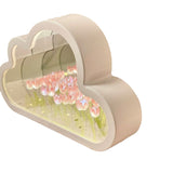 LED Floral Infinity Mirror Table Lamp  Cloud Shape Tulip Design - Product detail 5