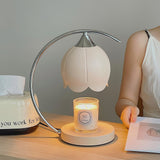 Floral Table Lamp  Pink Petal Shade With Candle Warmer - Product detail 13