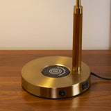 Vintage Table Lamp  Brass Base with Pleated Shade - Product detail 14