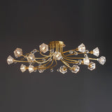 Crystal Ceiling Light  Brass Floral Branch Design - Product detail 13