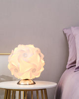 Floral Table Lamp  Sculptural Spiral Shade Design - Product detail 16