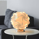 Floral Table Lamp  Sculptural Spiral Shade Design - Product detail 6