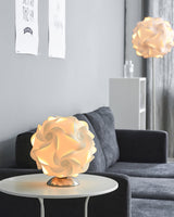 Floral Table Lamp  Sculptural Spiral Shade Design - Product detail 14