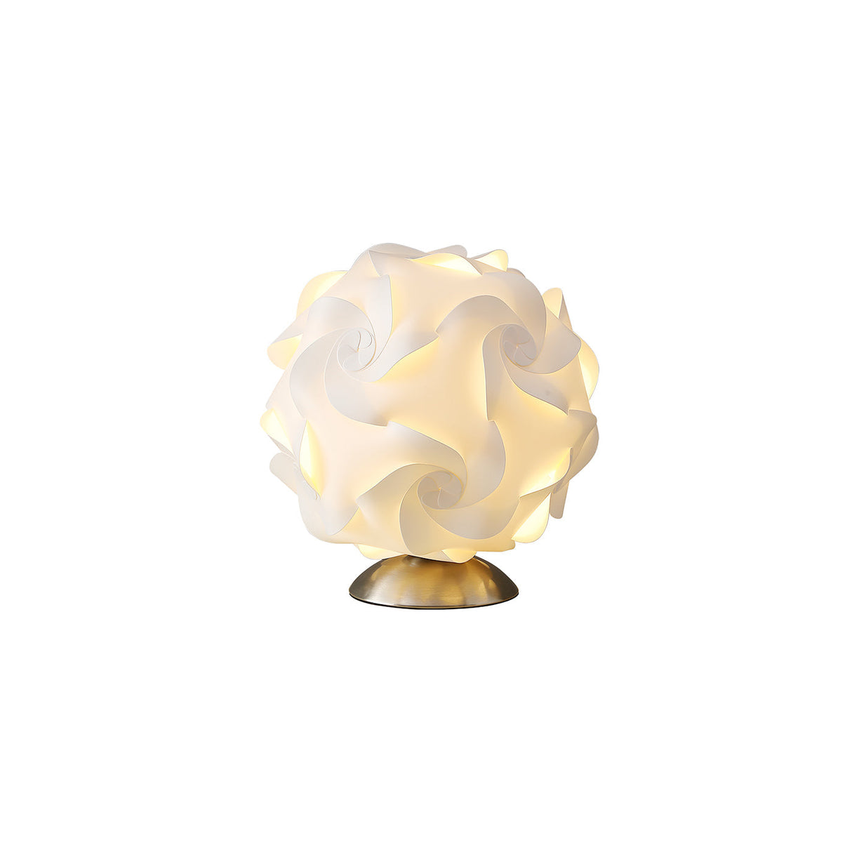 Floral Table Lamp  Sculptural Spiral Shade Design - Product detail 17