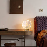 Floral Table Lamp  Sculptural Spiral Shade Design - Product detail 7