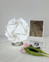 Floral Table Lamp  Sculptural Spiral Shade Design - Product detail 13