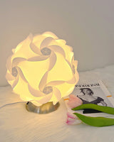 Floral Table Lamp  Sculptural Spiral Shade Design - Product detail 11