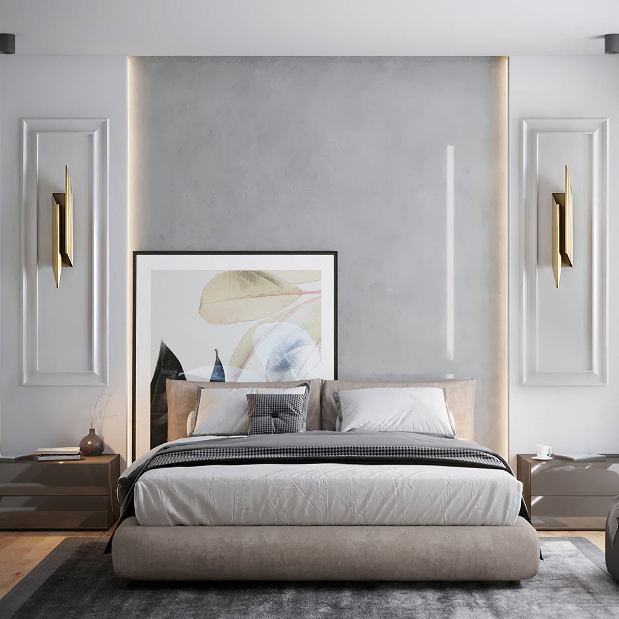 Modern LED Wall Light  Golden Angular Design - Product detail 6