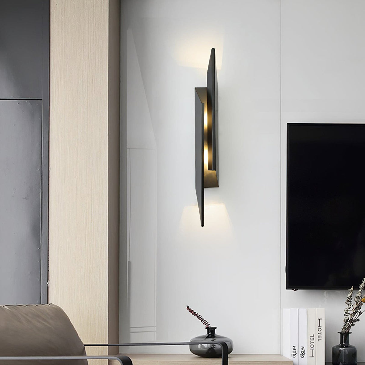 Modern LED Wall Light  Golden Angular Design - Product example