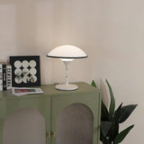Modern Table Lamp  Dome Shade With Black Trim - Product detail 9