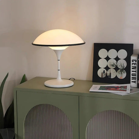 Modern Table Lamp  Dome Shade With Black Trim - Product detail 19