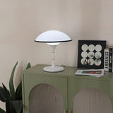 Modern Table Lamp  Dome Shade With Black Trim - Product detail 12