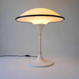 Modern Table Lamp  Dome Shade With Black Trim - Product detail 14