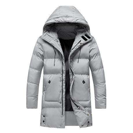 Winter Down Parka  Hooded Quilted Long Coat - Product detail 4