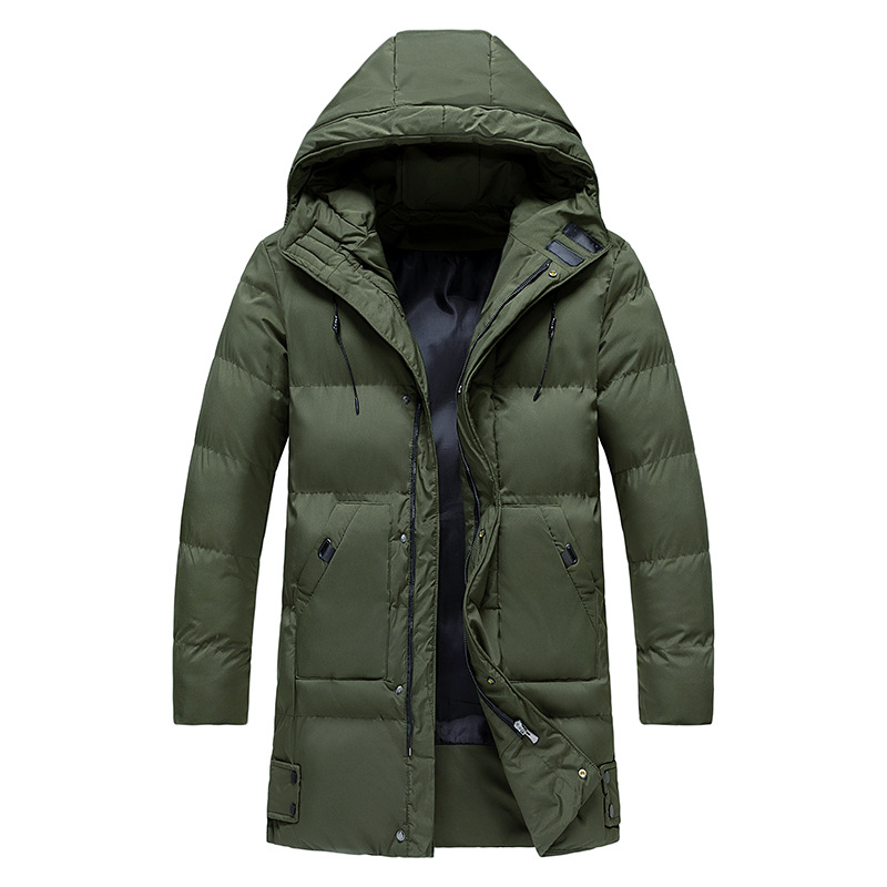 Winter Down Parka  Hooded Quilted Long Coat - Product detail 10