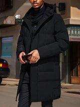 Winter Down Parka  Hooded Quilted Long Coat - Product detail 5