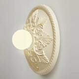 French Wall Lamp  Ornate Resin Medallion Design - Product detail 11