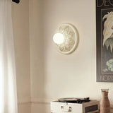 French Wall Lamp  Ornate Resin Medallion Design - Product detail 5