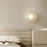 French Wall Lamp  Ornate Resin Medallion Design - Product detail 4