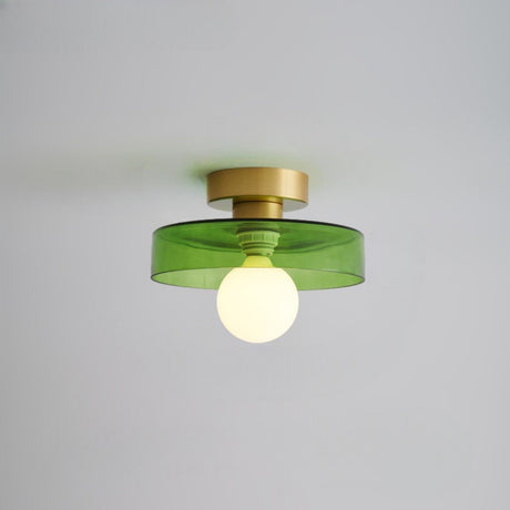 Minimalist Ceiling Light  French Bauhaus Design with Brass Accents - Product detail 11