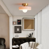 Minimalist Ceiling Light  French Bauhaus Design with Brass Accents - Product detail 4