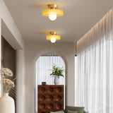 Minimalist Ceiling Light  French Bauhaus Design with Brass Accents - Product detail 5
