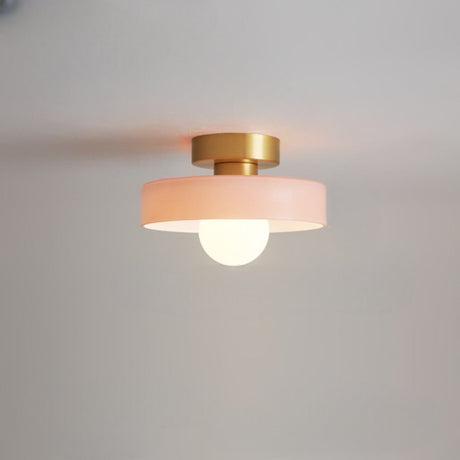 Minimalist Ceiling Light  French Bauhaus Design with Brass Accents - Product detail 10