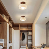 Modern Ceiling Light  Cream Glass Bauhaus Design - Product detail 4