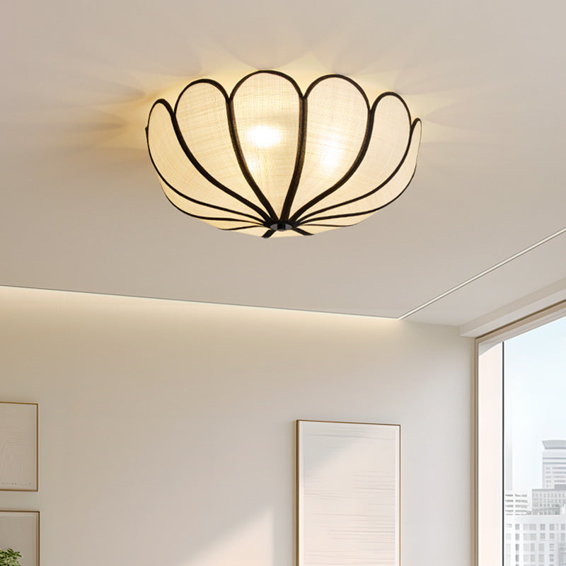 French Rattan Ceiling Light  Lotus Flower Woven Design - Product detail 4
