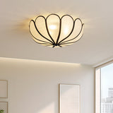 French Rattan Ceiling Light  Lotus Flower Woven Design - Product detail 4