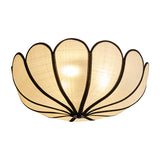 French Rattan Ceiling Light  Lotus Flower Woven Design - Product detail 5