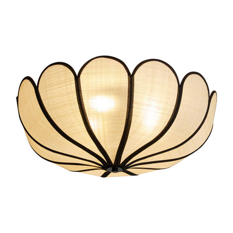 French Rattan Ceiling Light  Lotus Flower Woven Design - Product detail 5