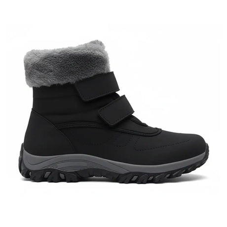 Waterproof Womens Snow Boots  Grey Plush Lined Ankle Boots - Product detail 9