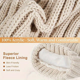 Knitted Winter Accessories Set  Hat Scarf Gloves with Touchscreen Tips - Product detail 4