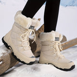 Womens Winter Snow Boots  Faux Fur Lined with Anti-Slip Sole - Product example