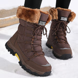 Womens Winter Snow Boots  Faux Fur Lined with Anti-Slip Sole - Product detail 5