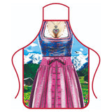 Traditional Oktoberfest Aprons  Bavarian Couple Set With Dirndl  Lederhosen Print - Product detail 7